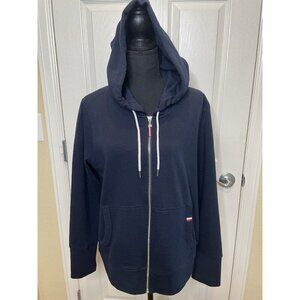 Tommy Hilfiger Women’s Hoodie Sweatshirt Jacket Size XL Full Zip Blue EUC